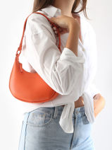 Sac Port paule Oxer Cuir Etrier Orange oxer EOXE017V-vue-porte