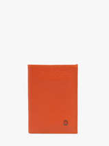 Leather Cardholder Madras Etrier Orange madras EMAD013