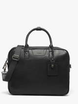Leather Flandres Briefcase 1 Compartment Etrier Black flandres EFLA8251