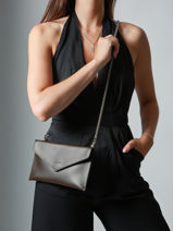 Medium Leather Paddock Clutch Bag Etrier Brown paddock TLOS1670-vue-porte