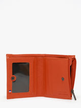 Porte-monnaie Madras Cuir Etrier Orange madras EMAD810-vue-porte