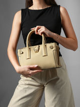 Sac Port� Main S Equestre Cuir Etrier Beige equestre EEQT142S-vue-porte