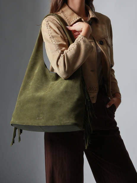 Sac Porté épaule L Country Cuir Etrier Vert country ECOU154L vue secondaire 1