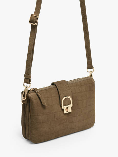 Sac Bandoulière Equestre Croco Cuir Etrier Gris equestre croco EECQ0143 vue secondaire 1